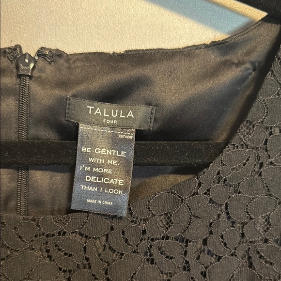 Talula Black lace Ruffled Sheath Mini Dress - Picture 2 of 5